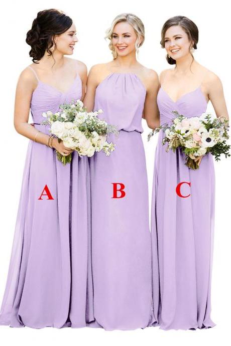 Real Photo Long Bridesmaid Dresses, Burgundy Bridesmaid Dress, Cap ...