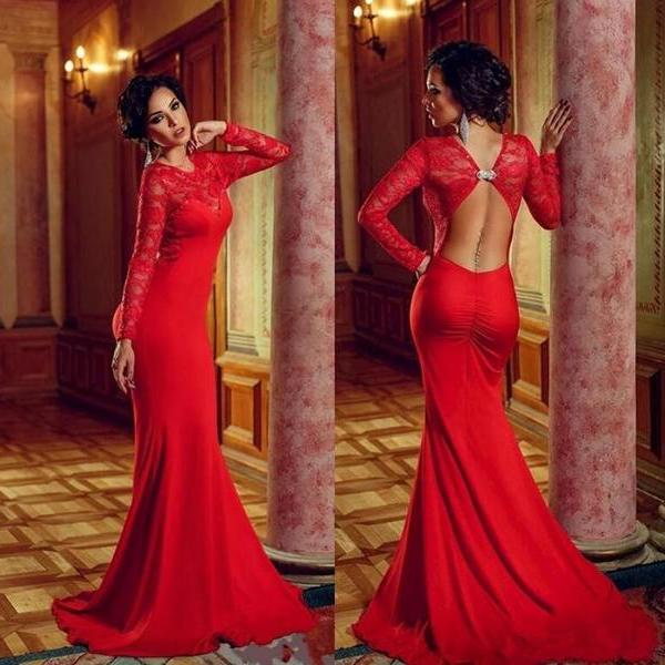 Evening Dresses, Red Eveni..